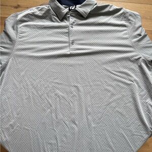 FootJoy Gray Polka Dot Polo Shirt